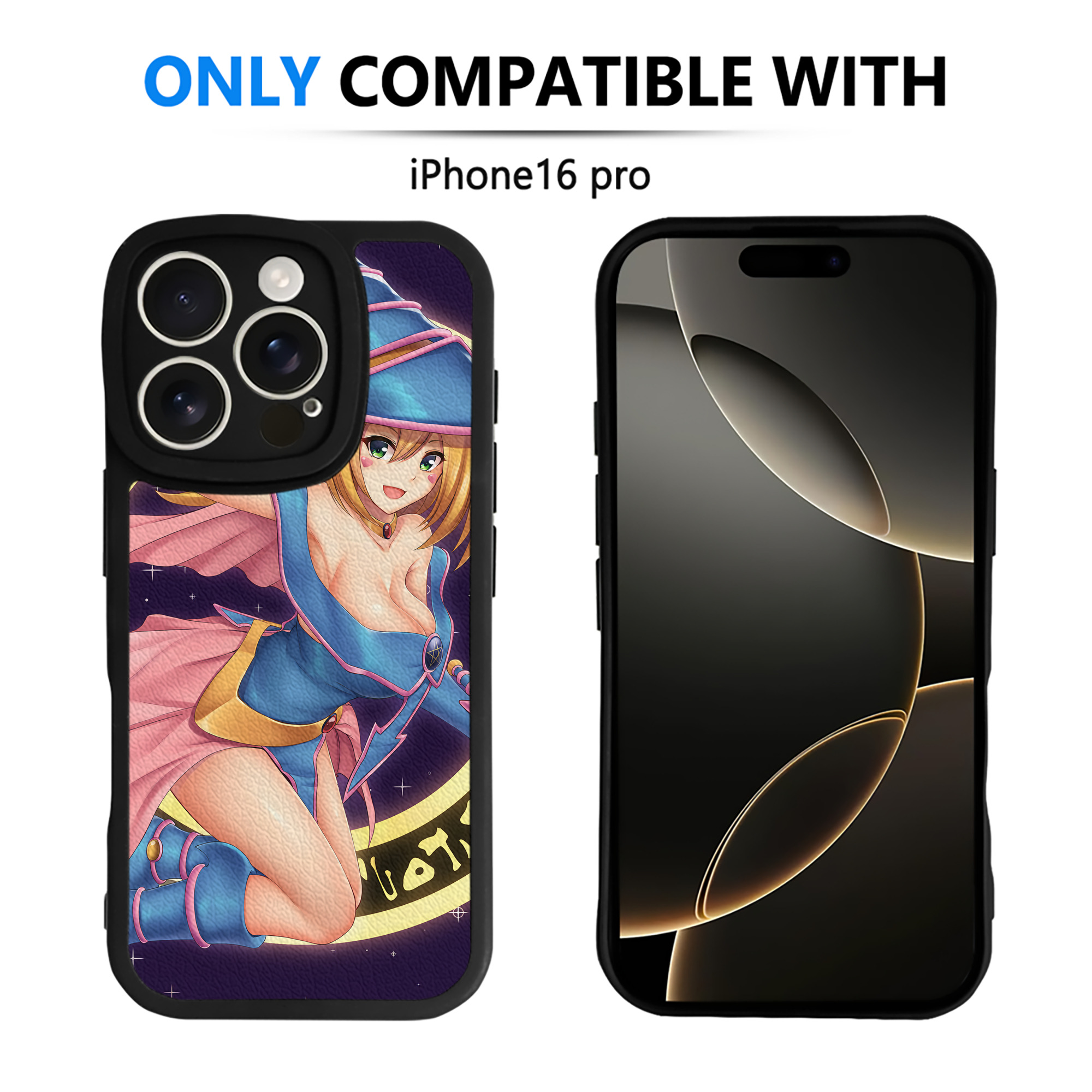 （画像用） 遊☆戯☆王 Yu-Gi-Oh! 【iPhone 16シリーズ対応】シリコンスマホケース（レザー調） 材質：シリコン